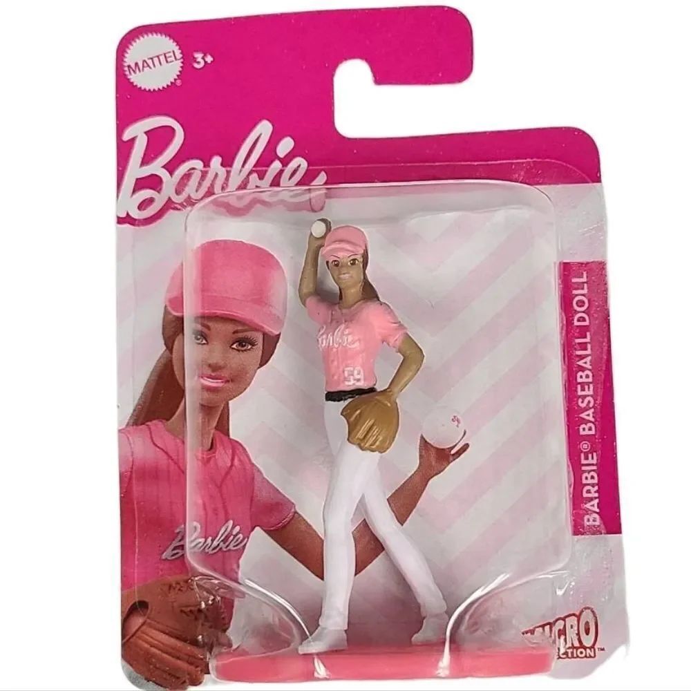 Barbie Baseball Doll Figure Women In Sports Mattel Collectible Mini Player Toy